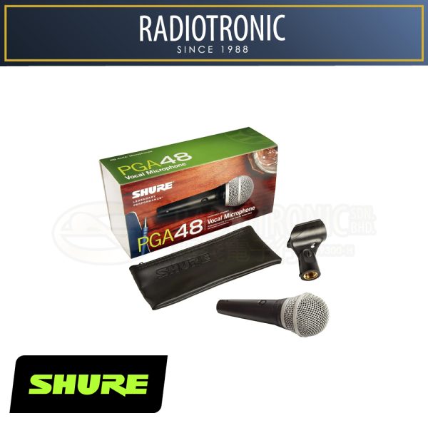 Shure PGA48LC Cardioid Dynamic Vocal Microphone Radiotronic