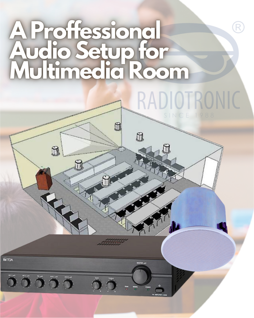 Audio System for Multimedia Room – TOA A-2240 Power Amplifier & TOA ...